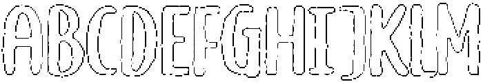 Brushpen Angular Outline otf (400) Font UPPERCASE