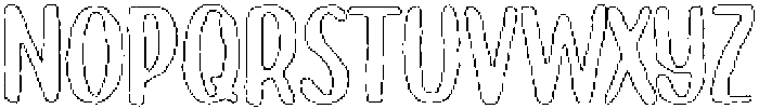 Brushpen Angular Outline otf (400) Font LOWERCASE
