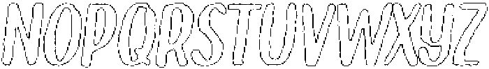 Brushpen Brush Outline Italic otf (400) Font UPPERCASE