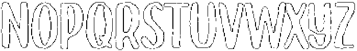 Brushpen Brush Outline otf (400) Font LOWERCASE