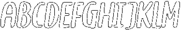 Brushpen Chalk Outline Italic otf (400) Font