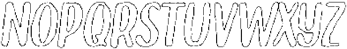 Brushpen Chalk Outline Italic otf (400) Font UPPERCASE