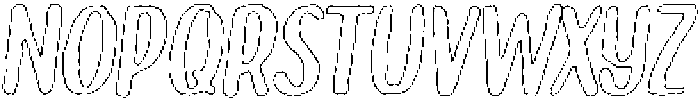 Brushpen Chalk Outline Italic otf (400) Font LOWERCASE