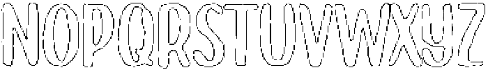 Brushpen Chalk Outline otf (400) Font UPPERCASE