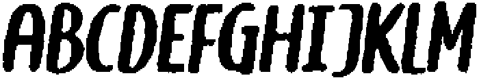 Brushpen Eroded Italic otf (400) Font UPPERCASE