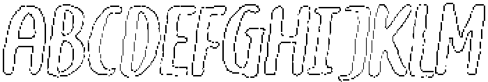 Brushpen Eroded Outline Italic otf (400) FONT