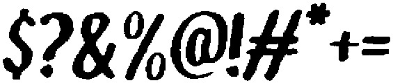 Brushpen Graphite Italic otf (400) Font OTHER CHARS