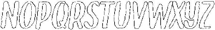 Brushpen Graphite Outline Italic otf (400) Font UPPERCASE
