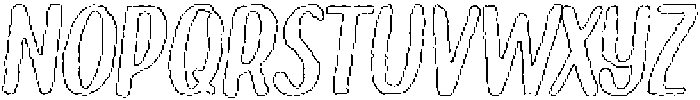 Brushpen Graphite Outline Italic otf (400) Font LOWERCASE