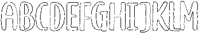 Brushpen Graphite Outline otf (400) Font UPPERCASE