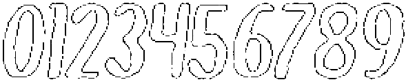 Brushpen Liner Outline Italic otf (400) Font OTHER CHARS