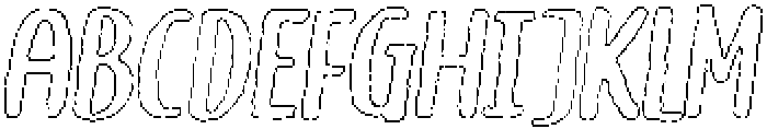 Brushpen Liner Outline Italic otf (400) Font