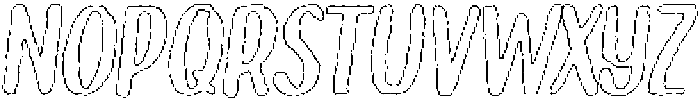 Brushpen Liner Outline Italic otf (400) Font UPPERCASE