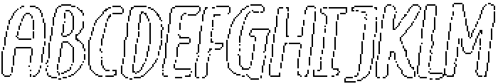 Brushpen Liner Outline Italic otf (400) FONT