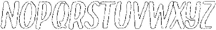 Brushpen Liner Outline Italic otf (400) Font LOWERCASE
