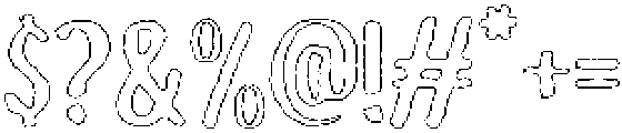 Brushpen Liner Outline otf (400) Font OTHER CHARS