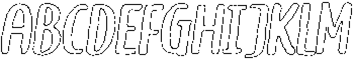Brushpen Pencil Outline Italic otf (400) Font