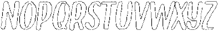 Brushpen Pencil Outline Italic otf (400) Font LOWERCASE
