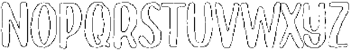 Brushpen Pencil Outline otf (400) Font LOWERCASE