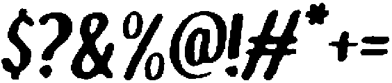 Brushpen Rough Italic otf (400) Font OTHER CHARS