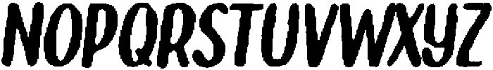 Brushpen Rough Italic otf (400) Font UPPERCASE