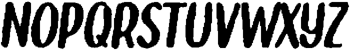 Brushpen Rough Italic otf (400) Font LOWERCASE