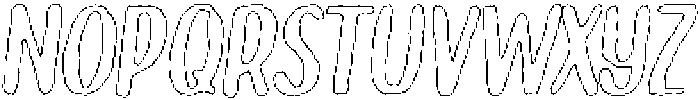 Brushpen Rough Outline Italic otf (400) Font UPPERCASE
