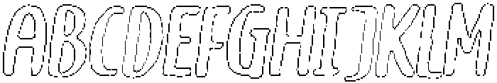 Brushpen Rough Outline Italic otf (400) FONT