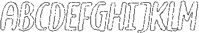 Brushpen Wax Outline Italic otf (400) FONT