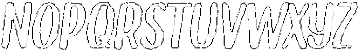 Brushpen Wax Outline Italic otf (400) Font LOWERCASE