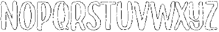 Brushpen Wax Outline otf (400) Font LOWERCASE