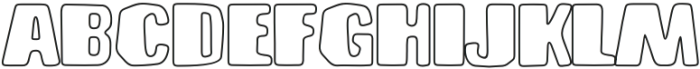 Brusnika Outline otf (400) Font UPPERCASE