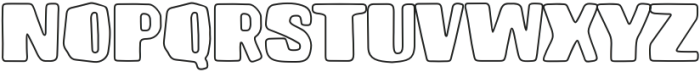Brusnika Outline otf (400) Font UPPERCASE