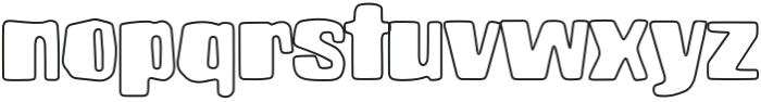 Brusnika Outline otf (400) Font LOWERCASE