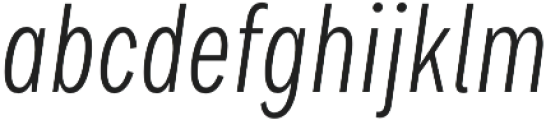 Bruta Pro Compressed Light Italic otf (300) Font LOWERCASE