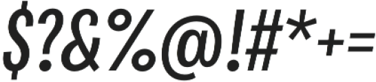 Bruta Pro Compressed Regular Italic otf (400) Font OTHER CHARS