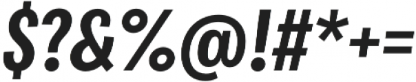 Bruta Pro Compressed Semi Bold Italic otf (600) Font OTHER CHARS