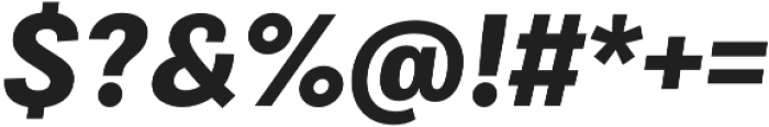 Bruta Pro Condensed Bold Italic otf (700) Font OTHER CHARS