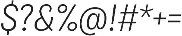 Bruta Pro Condensed Light Italic otf (300) Font OTHER CHARS