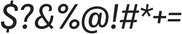 Bruta Pro Condensed Regular Italic otf (400) Font OTHER CHARS