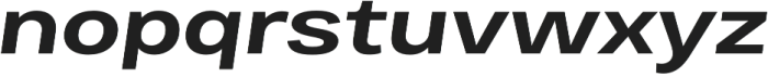 Bruta Pro Extended Bold Italic otf (700) Font LOWERCASE