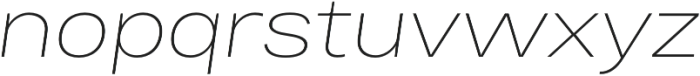 Bruta Pro Extended Extra Light Italic otf (200) Font LOWERCASE