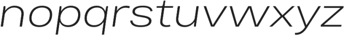 Bruta Pro Extended Light Italic otf (300) Font LOWERCASE