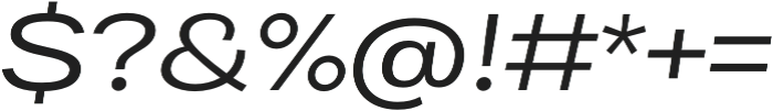 Bruta Pro Extended Regular Italic otf (400) Font OTHER CHARS