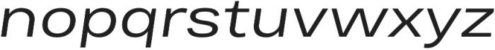 Bruta Pro Extended Regular Italic otf (400) Font LOWERCASE