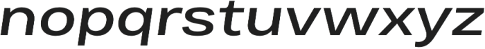 Bruta Pro Extended Semi Bold Italic otf (600) Font LOWERCASE