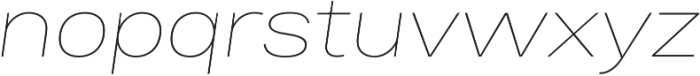 Bruta Pro Extended Thin Italic otf (100) Font LOWERCASE