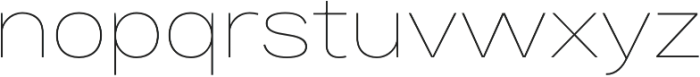 Bruta Pro Extended Thin otf (100) Font LOWERCASE