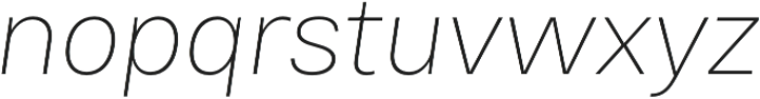 Bruta Pro Regular Extra Light Italic otf (200) Font LOWERCASE