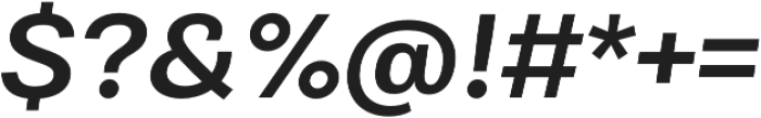 Bruta Pro Regular Semi Bold Italic otf (600) Font OTHER CHARS